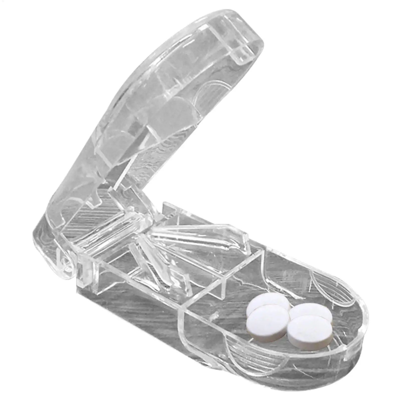 Pill Cutter Box Portable Drugs Box Tablet Cutter Splitter Medicine Pill Holder Pill Cutter Drugs Tablet Divider Storage Case