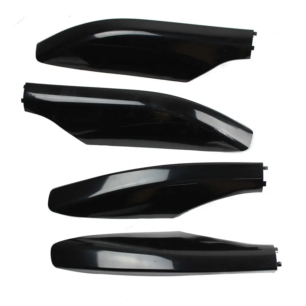 Roof Rails Rack End Cover Shell 4pcs For Toyota Prado FJ120 2003-2009 L+R ABS Plastic Roof Cover