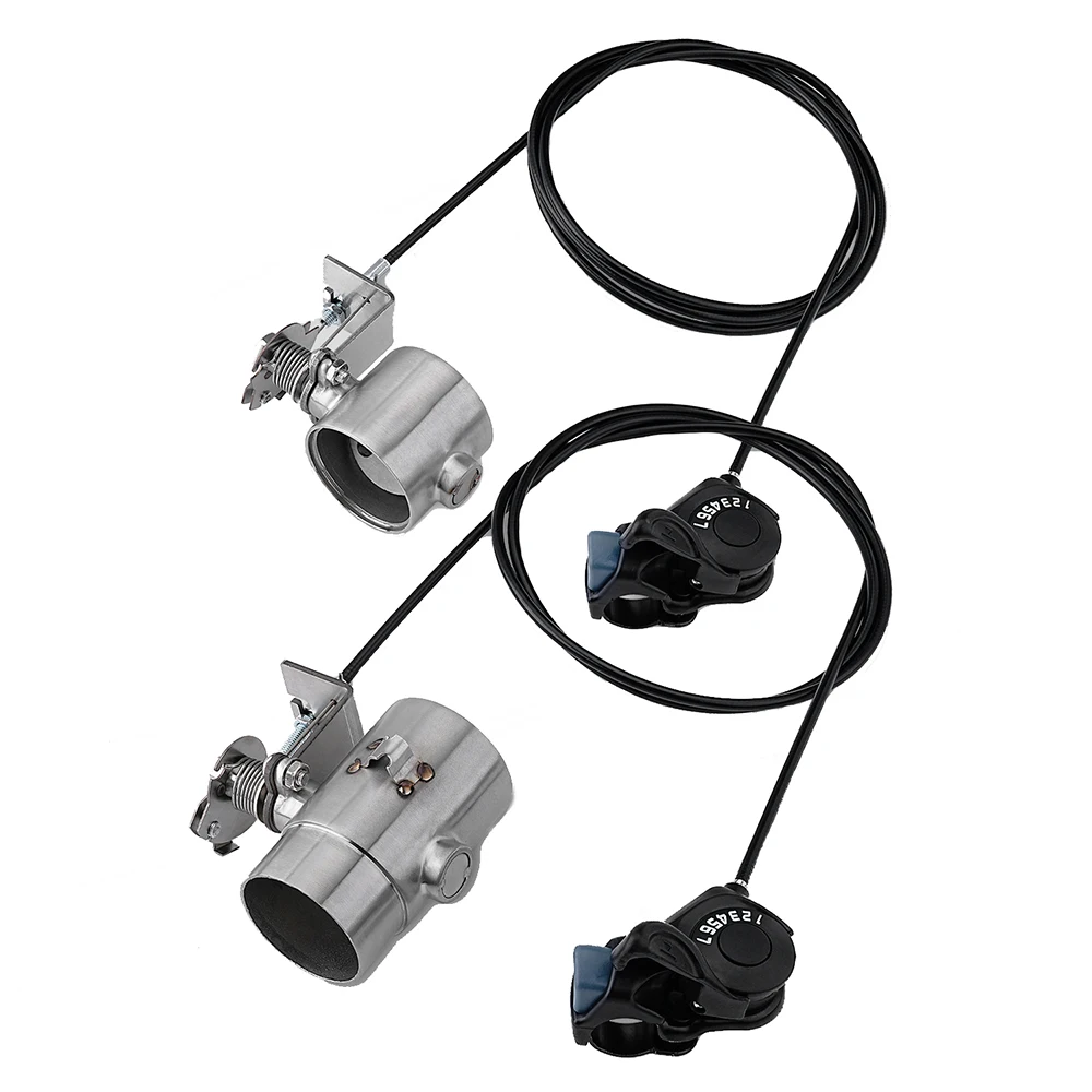 

Hot Sale Motorcycle Exhaust Pipe System Locomotive Sound with Gear adjustment switch 51mm the second generation slip on