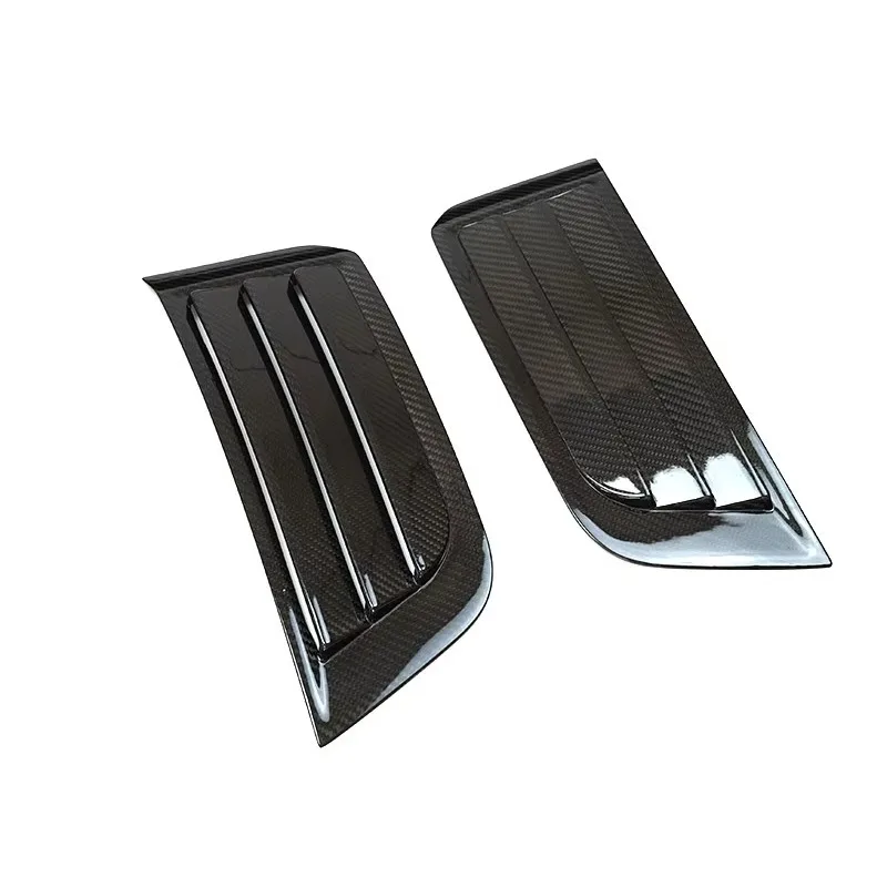 For Dry Carbon Fiber Side Air Vent Covers Side Fender Trims Grille Grid Outlet Assembly for 2020 Land Rover New Defender 2020-20