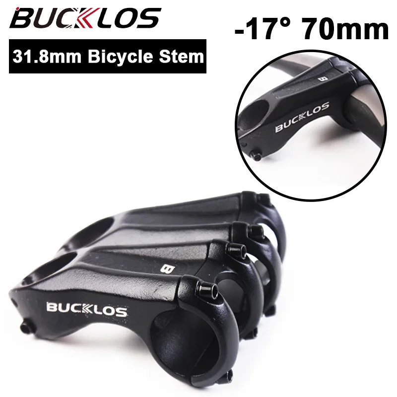 AliExpress BUCKLOS 31.8mm Bicycle Table ±17° 70mm Bike Handlebar Stem Mountain Bike Table Ultralight High Strength Cycling Rod for Bicycle