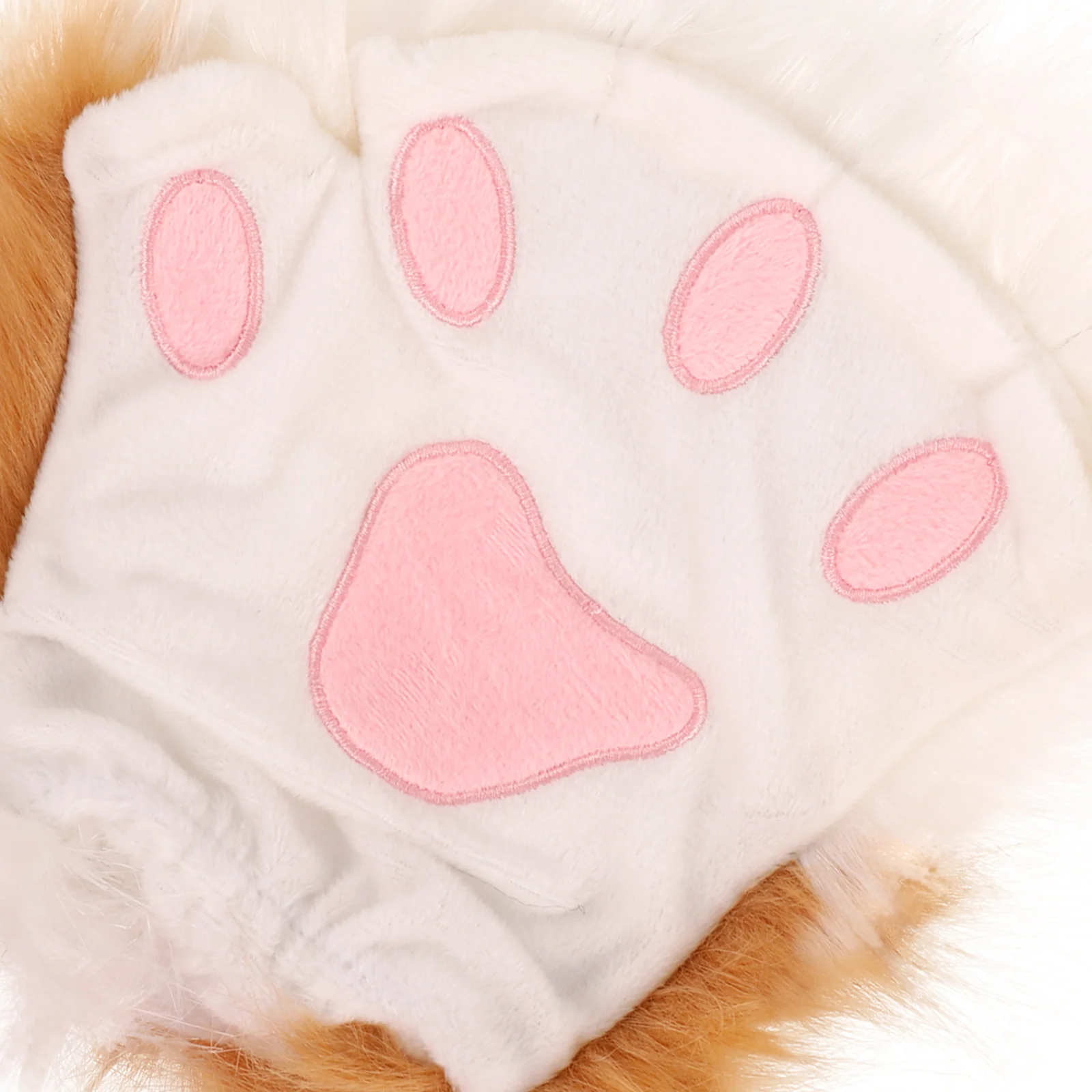 1Pair Plush Furry Cat Claw Gloves Faux Fur Fox Paws Lolita Cute Animal Cosplay Costume Carnival Party Masquerade Animal Prop NEW