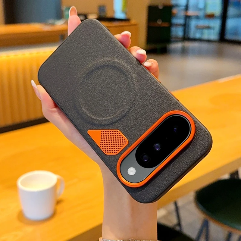 For Google Pixel 10 Pro XL Case Hard PU Magnetic Wireless charging Protective Back Cover Case For Pixel 10 10Pro XL Phone Shell