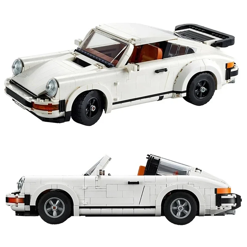 1458pcs 2-in-1 Turbo Sports Car Bricks Assemble Puzzle Blocks Model For Birthday Christmas Gifts