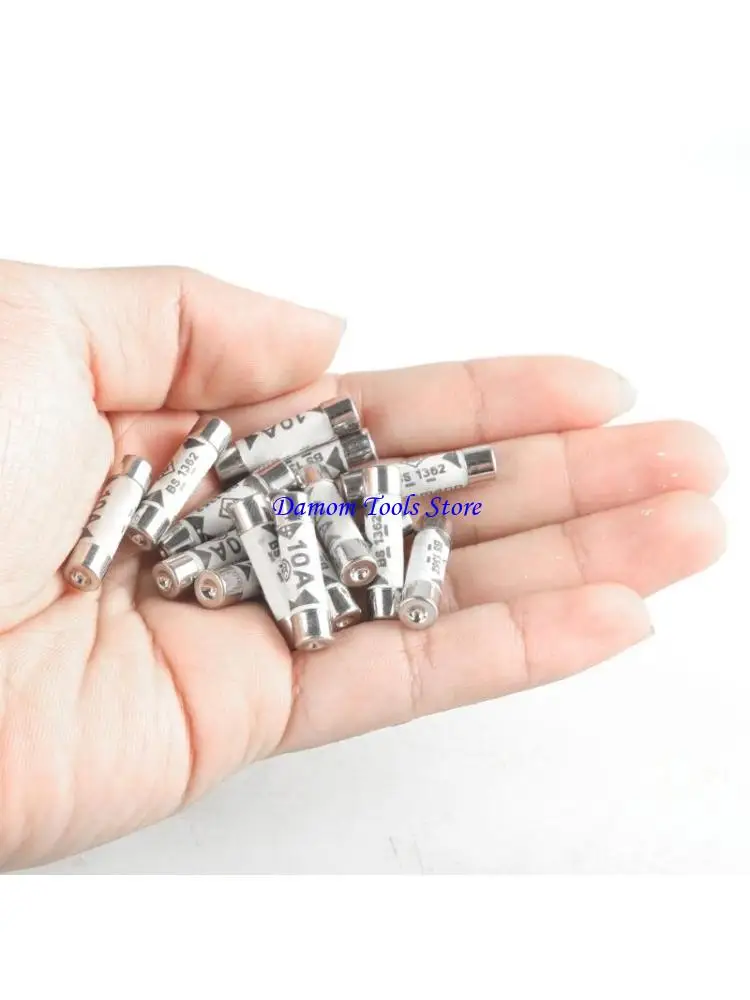 57BE Pack Of 30 Small  10A Fuses High Sensitivity Fuses Temperature Resistant Fuses set for UK Plugs & Extension Leads