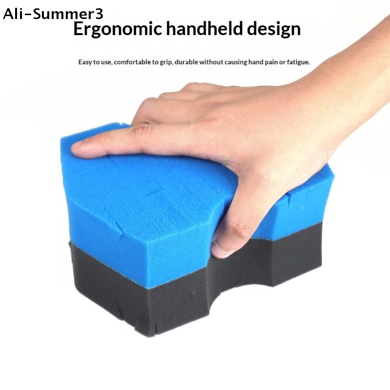 【S1】Double Side -Cut Red/Black Sponge 2.0 Better Grip And Access Tight Spaces For Rinseless Car Wash