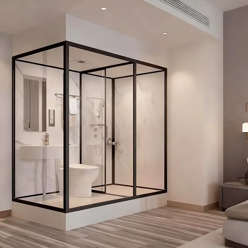 Customization Portable Dry Wet Separation All-in-one Bathroom Integrated Shower RoomRural Room Household  Bath Toilet Units Kit