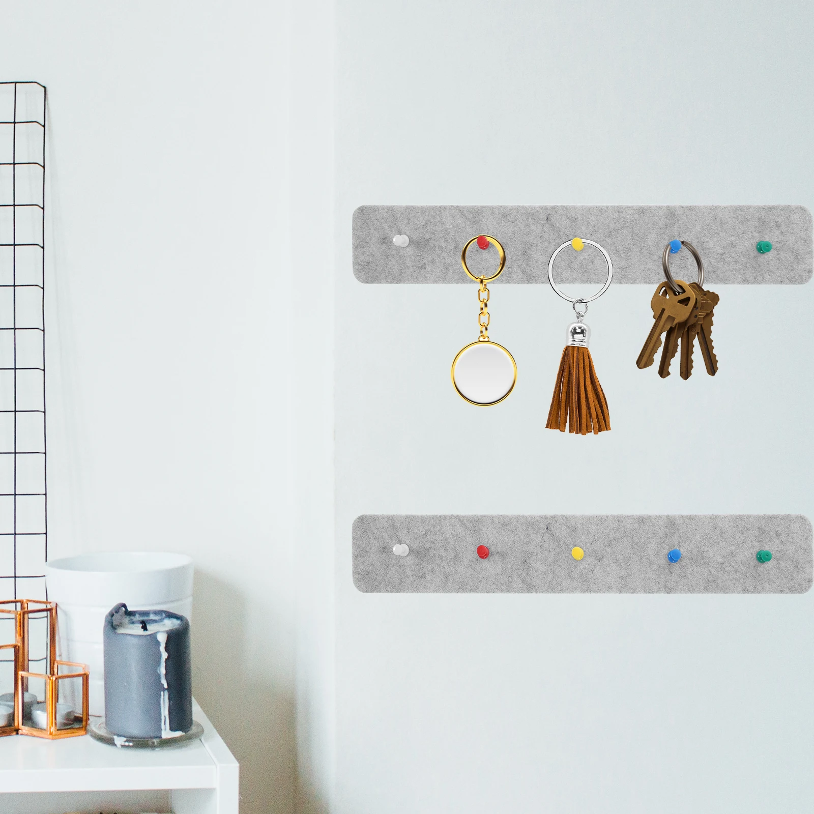 

1Set Bulletin Board Strips Felt Pin Boards Bright Colors Small Bulletin Board for Office School Home Decoration Organizer