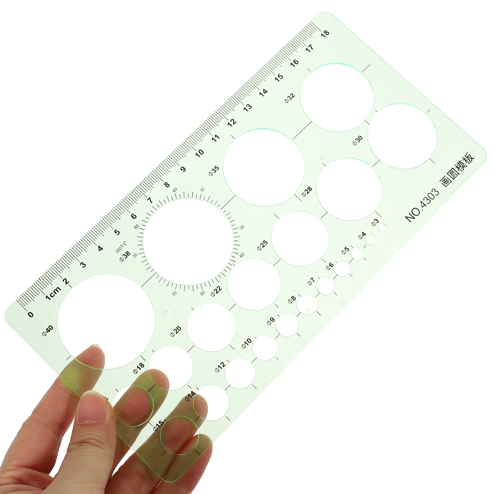 3Pcs Drawing Rulers Geometric Templates Plastic Measuring Rulers Drafting Tools Students Stationery Supplies Architecture Design