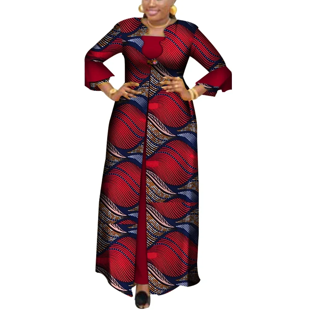 Vestidos African Dresses for Women Dashiki Elegant Long Party Dress Plus Size Traditional African Clothing WY3880