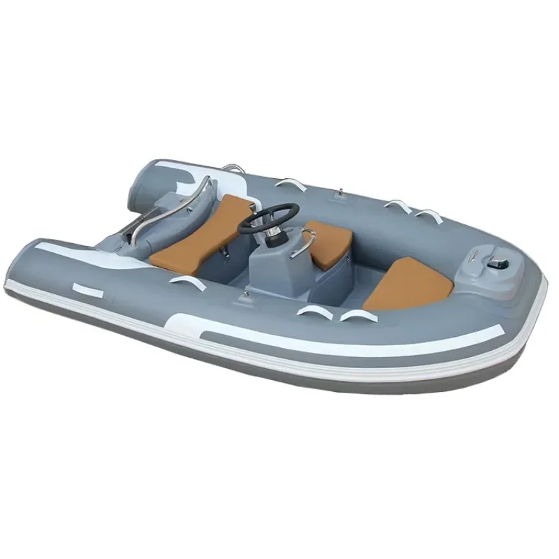 High Speed Fiberglass Hull Rigid RIB 300C Boat Hypalon/PVC Inflatable Dinghy Rowing RIB Boat for fishing with engines