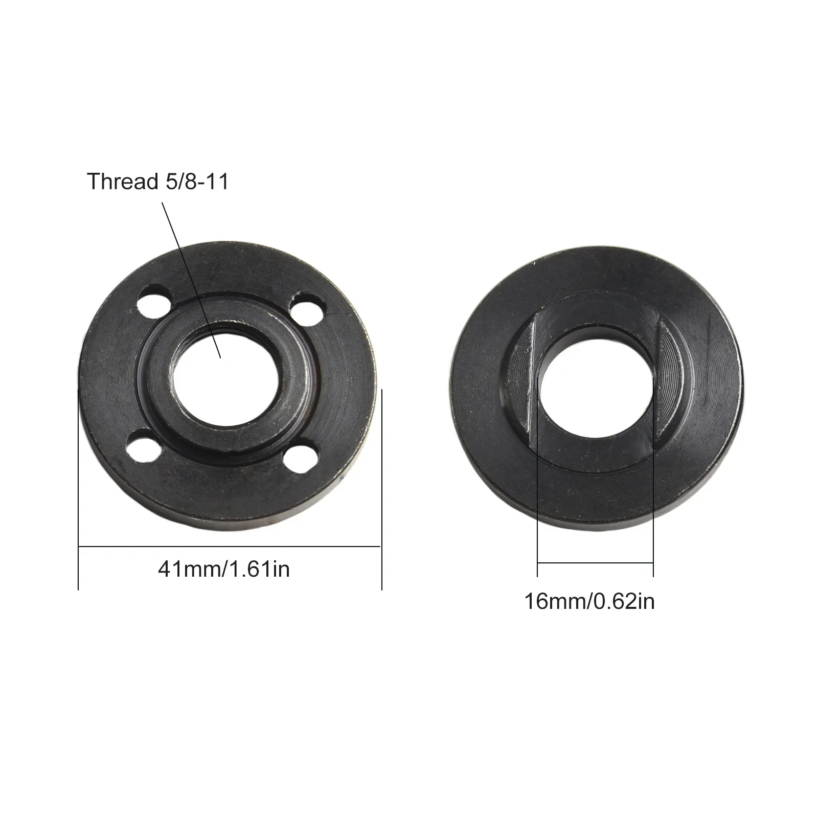 Angle Grinder Metal Pressure Plate Inner Outer Flange Nut Set Tools 5/8-11 Thread Metal Angle Grinder Angle Grinder Shaft