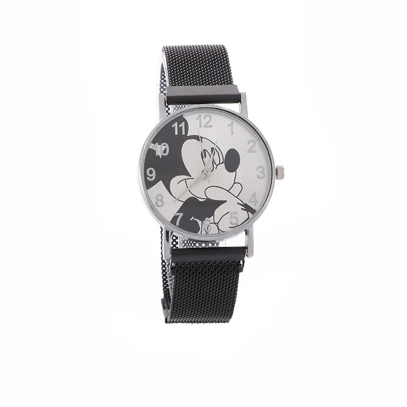 Kawaii Disney Mickey Mouse Cartoon High-End Quartz Watch Adjustable Watch Ultrathin Ladies Watch Clock Wrist Relogio Feminino