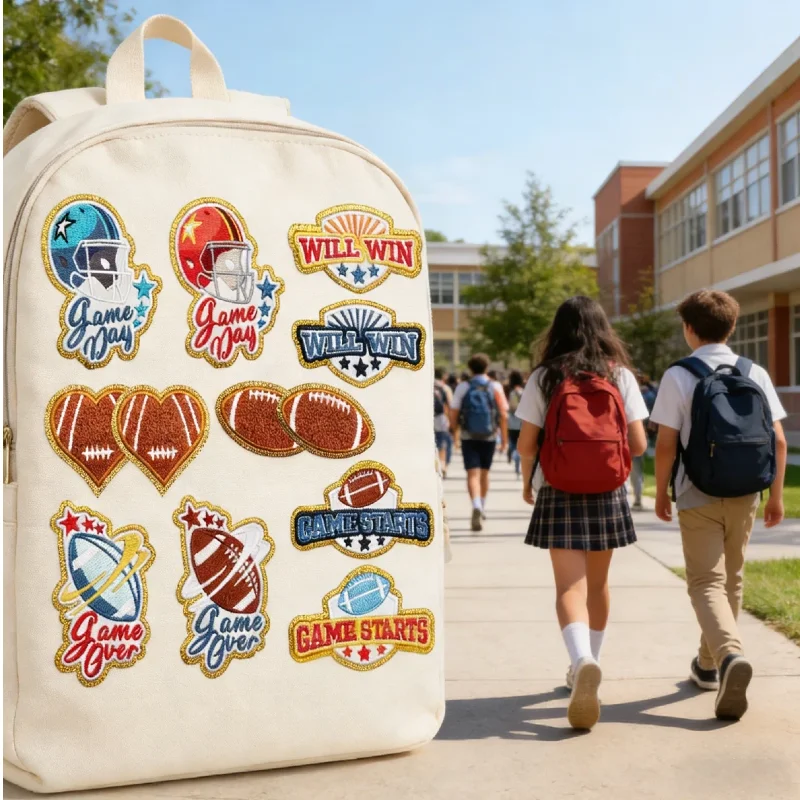 

10/12 шт. оптом, нашивка-аппликация с вышивкой в стиле регби, с английскими буквами, для самостоятельного пришивания на головные уборы/сумки/обувь