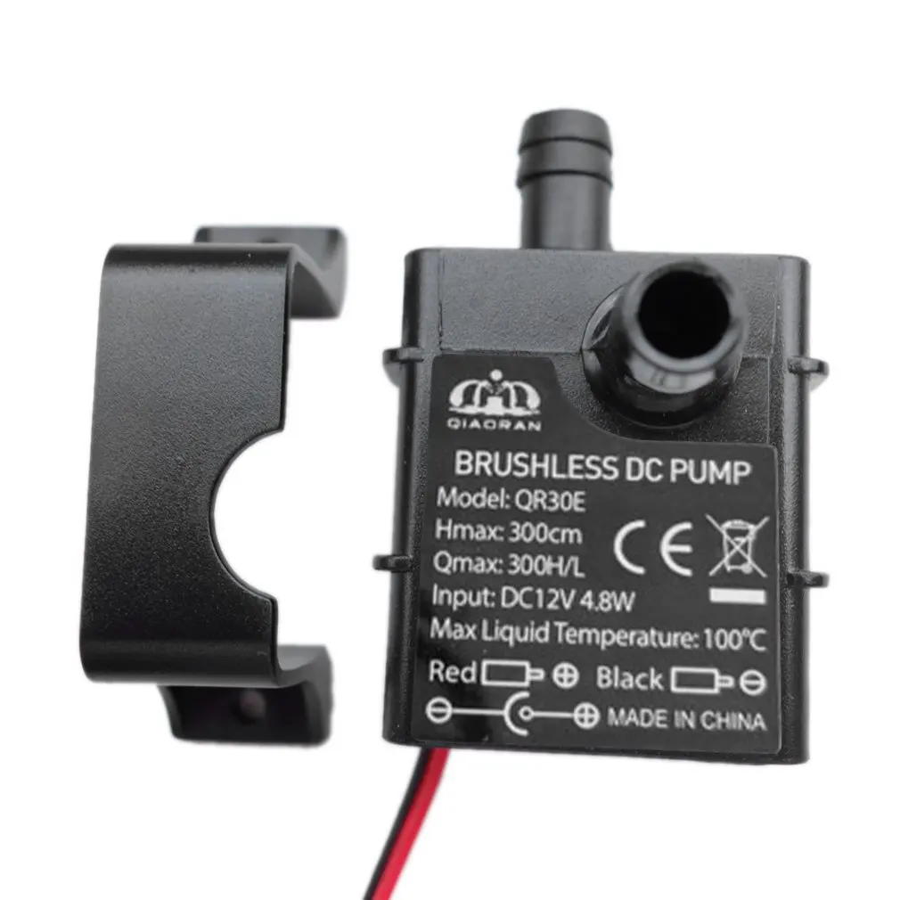 Tanque de peixes silenciosos QR30E DC 12V 24V Motor Solar sem escova piscina circulando bomba submersível bomba de água, 4.8W 5.8W 240L por H