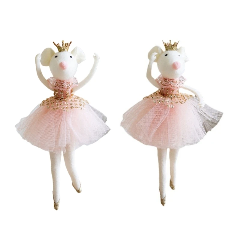 Festival Ballet Doll Hanging Charm 20cm Christmas Tree Decoration Theme Pendant for Shelf Wall Decoration