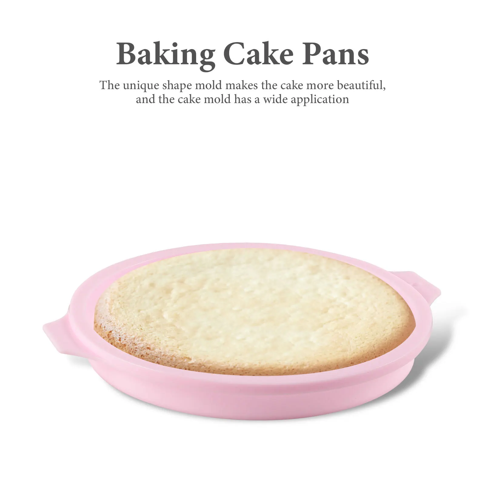 

3Pcs Silicone Round Cake Molds Nonstick Layer Cake Pan Easy Clean Round Shaped Baking Tray Reusable Baking Mold