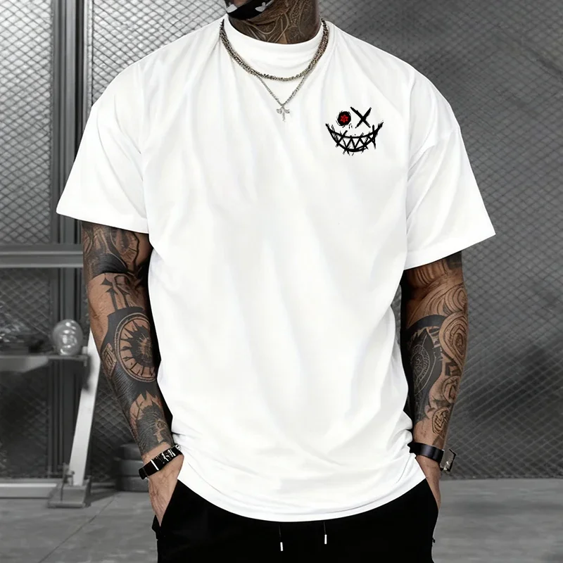 High Quality 100% Cotton O-neck Short Sleeve Tops T-shirt for Men Summer Daily Casual Fashion Breathable Tees 2026 Men's Clothes image 5