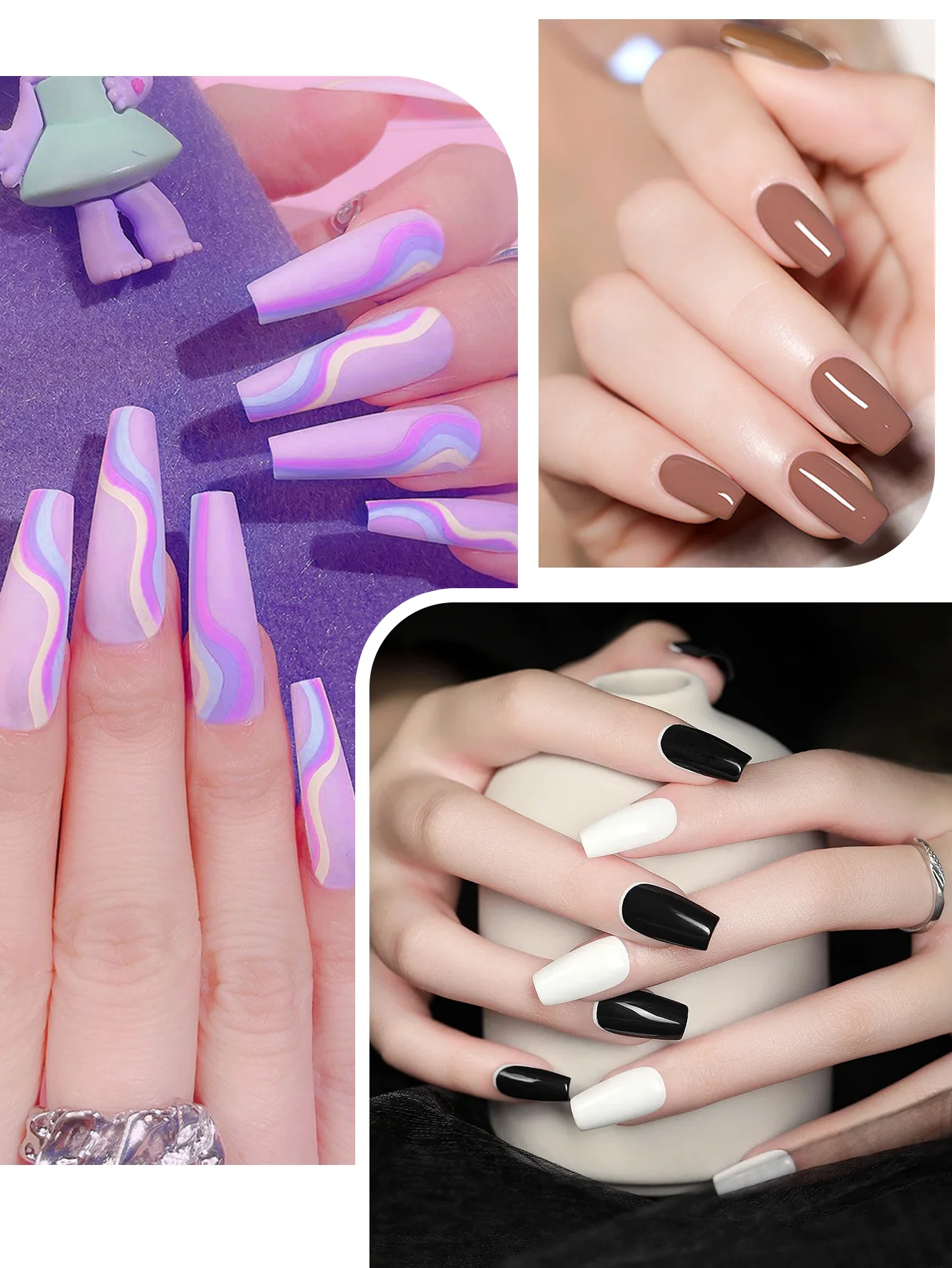 مجموعة طلاء أظافر جل مكونة من 6 قطع من فوكي، مناسبة لطلاء أظافر نسائي عالي الجودة، كهدية للعطلات أو لمشاريع DIY #4