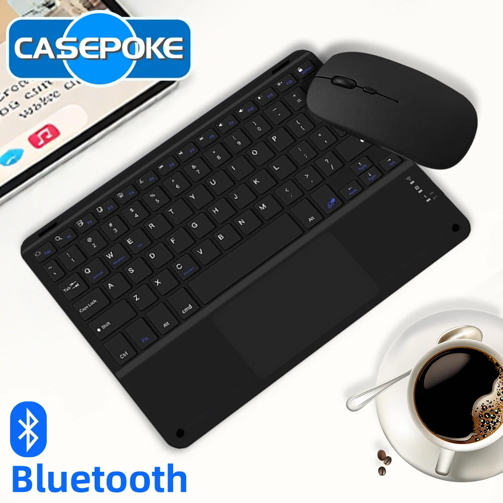 2025 New Silent Touch Bluetooth Wireless Keyboard With Mouse For Android IOS Windows iPad Xiaomi Tablet Phone PC Laptop Keyboard