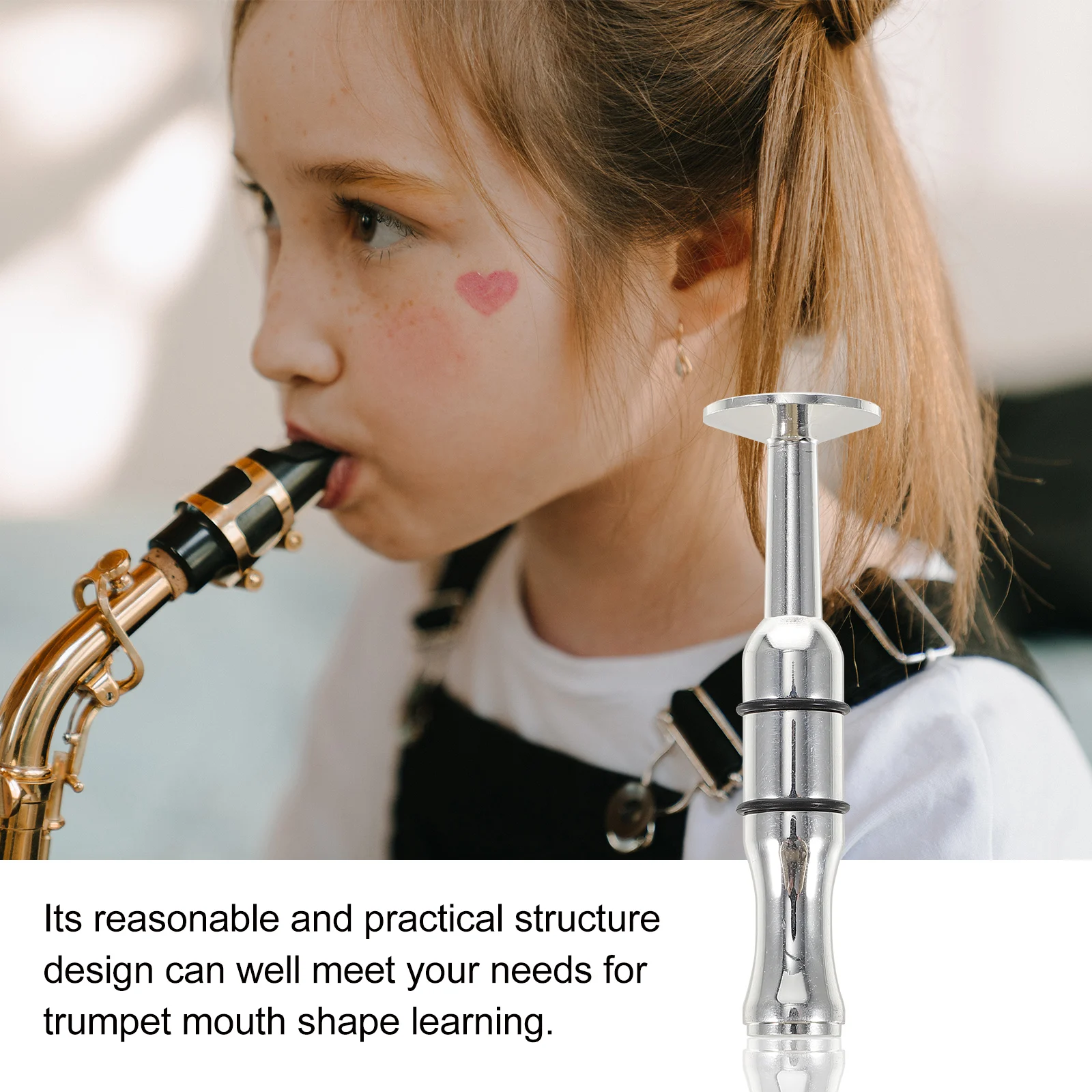 

Brass Trumpet Mouthpiece Practice Exerciser Compact Lightweight Durable Material Workmanship Accessory Gift Teacher
