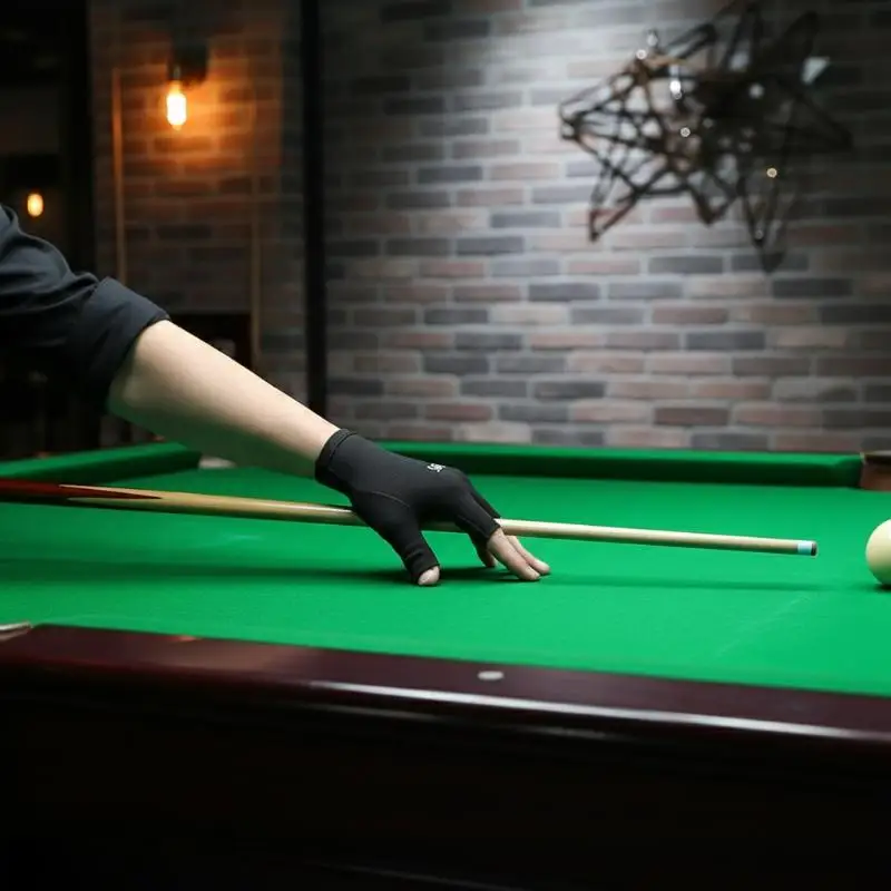 Left Right Hand Non-Slip Billiard Gloves 1PC Open Three Finger Design for Steady Cue Control