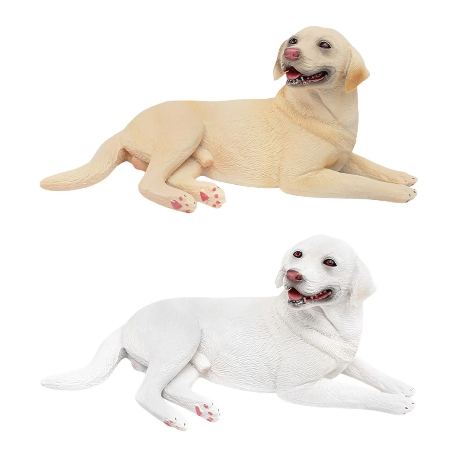 

Realistic Dog Figurine Home Decor PVC Craft Collectible Gift