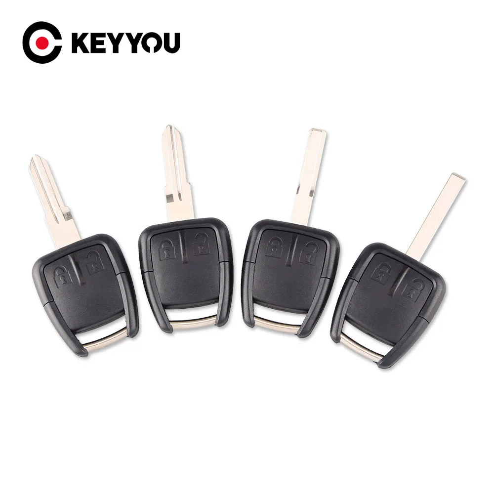 KEYYOU 2 Button Car Key Remote Case Shell Fob For Chevrolet With Key Blade