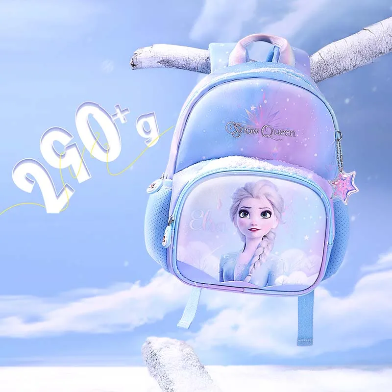 30CM Original Disney New Kindergarten School Bag Cartoon Elsa Backpack Fashion Boy Girl Baby Kids Backpack Frozen 2 Travel bag