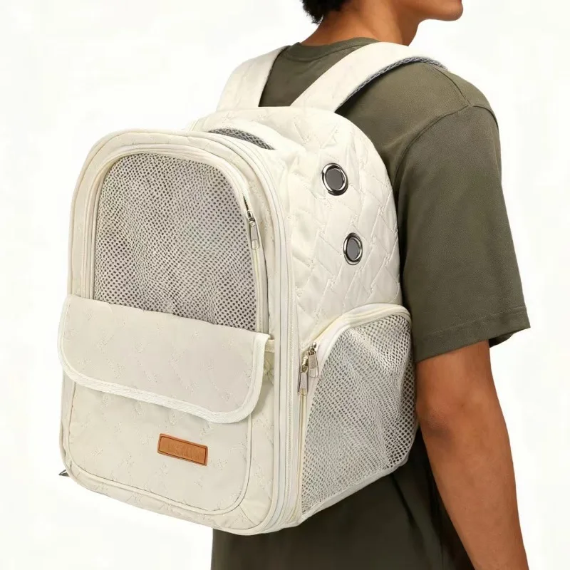 

Portable Backpack for Small Dogs When Going Out, Lightweight Hand-held and Double-shoulder Breathable Pet Bag for Cats and Dogs