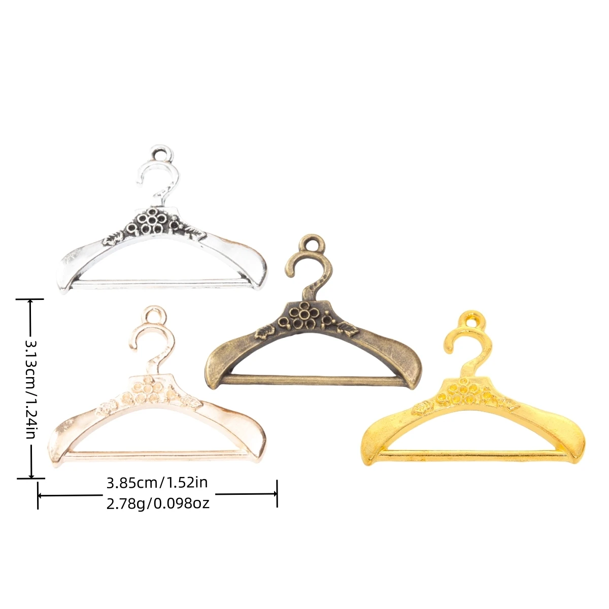 25 pieces (coat hanger) vintage zinc alloy charm metal pendant DIY jewelry discovery making accessories 3298