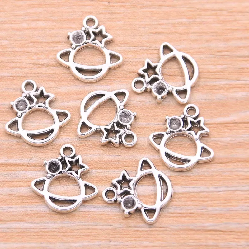 100pcs/lot Jewelry Accessory Retro Alloy Hollow Out Animal Horse Head Shaped DIY Charms Pendants