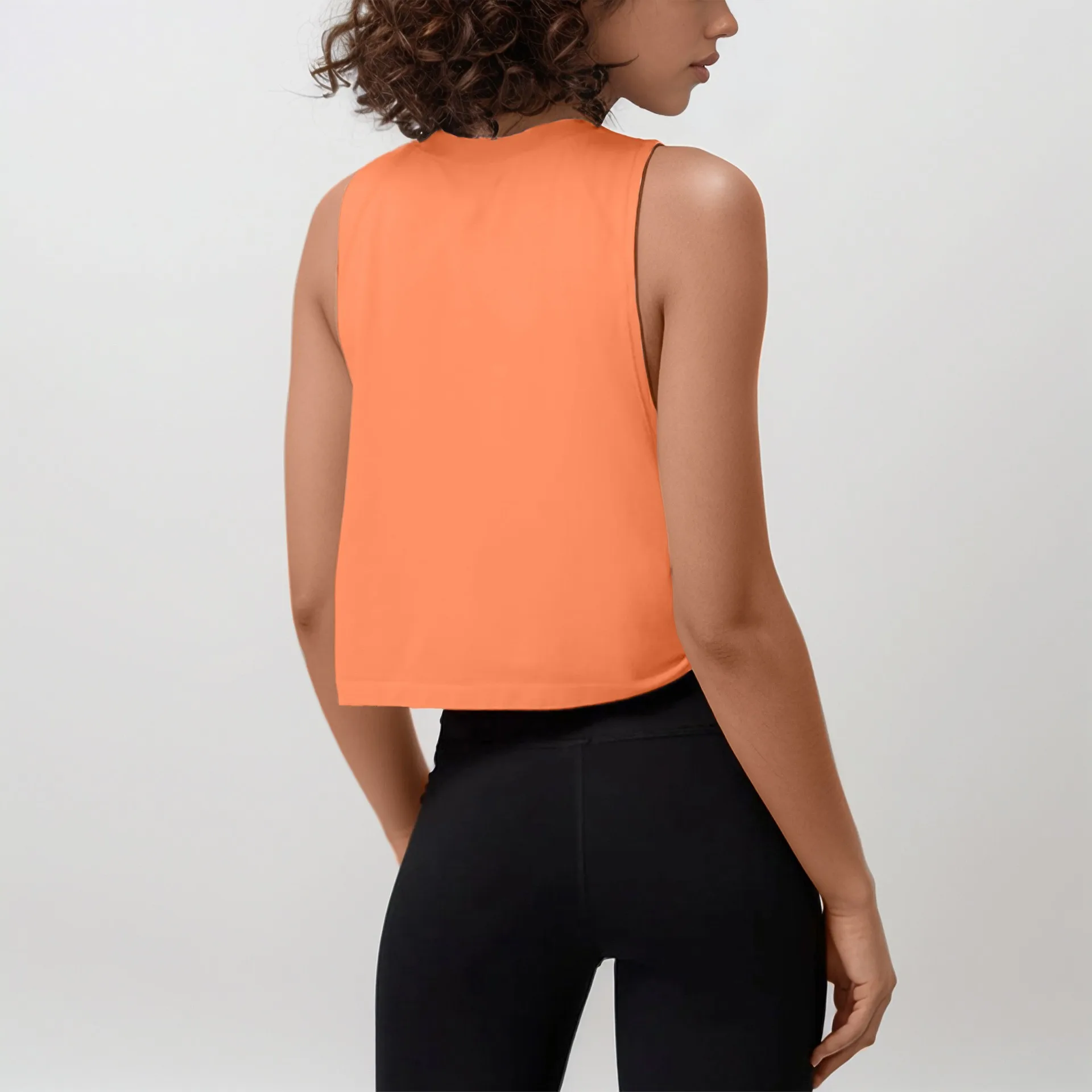 Women's Ice Silk Breathable Moisture Wicking Tank Top for Running Gym Workout Athletic Summer Casual Crop Side Cutout Solid