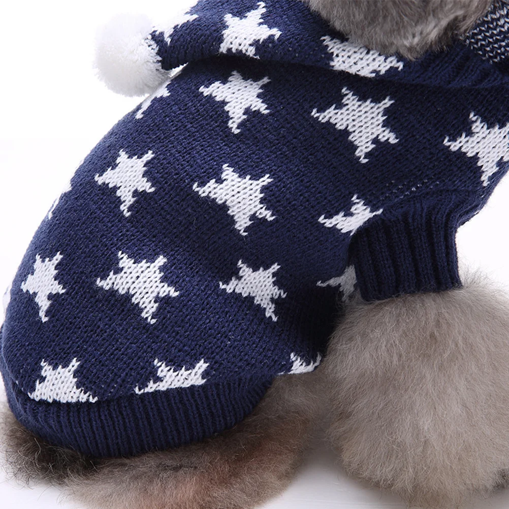 

Christmas Snowflake Puppy Sweater Blue Xxl Pet Clothes Party Costume for Walking Jogging Dog Clothes Party Dog Cloth