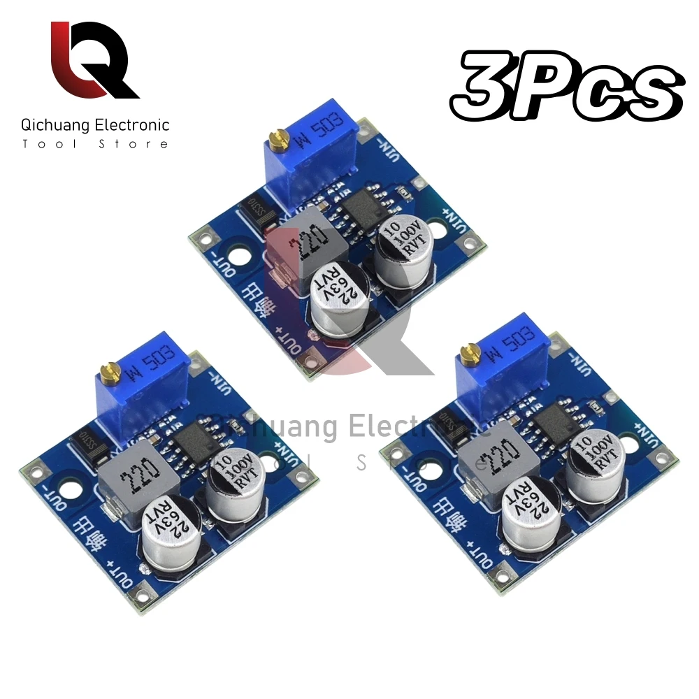 3Pcs DC-DC Adjustable Step-down Power Module Input 5-80V To 1-62V 1.5A Power Converter For Solar Energy Circuit -40C-85C