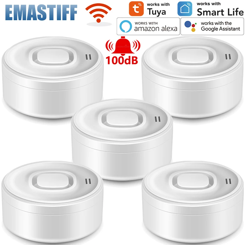

100DB WiFi Water Leakage Sensor Smart Home Water Leakage Detector Flood Alert Overflow Security Protection work with Tuya app