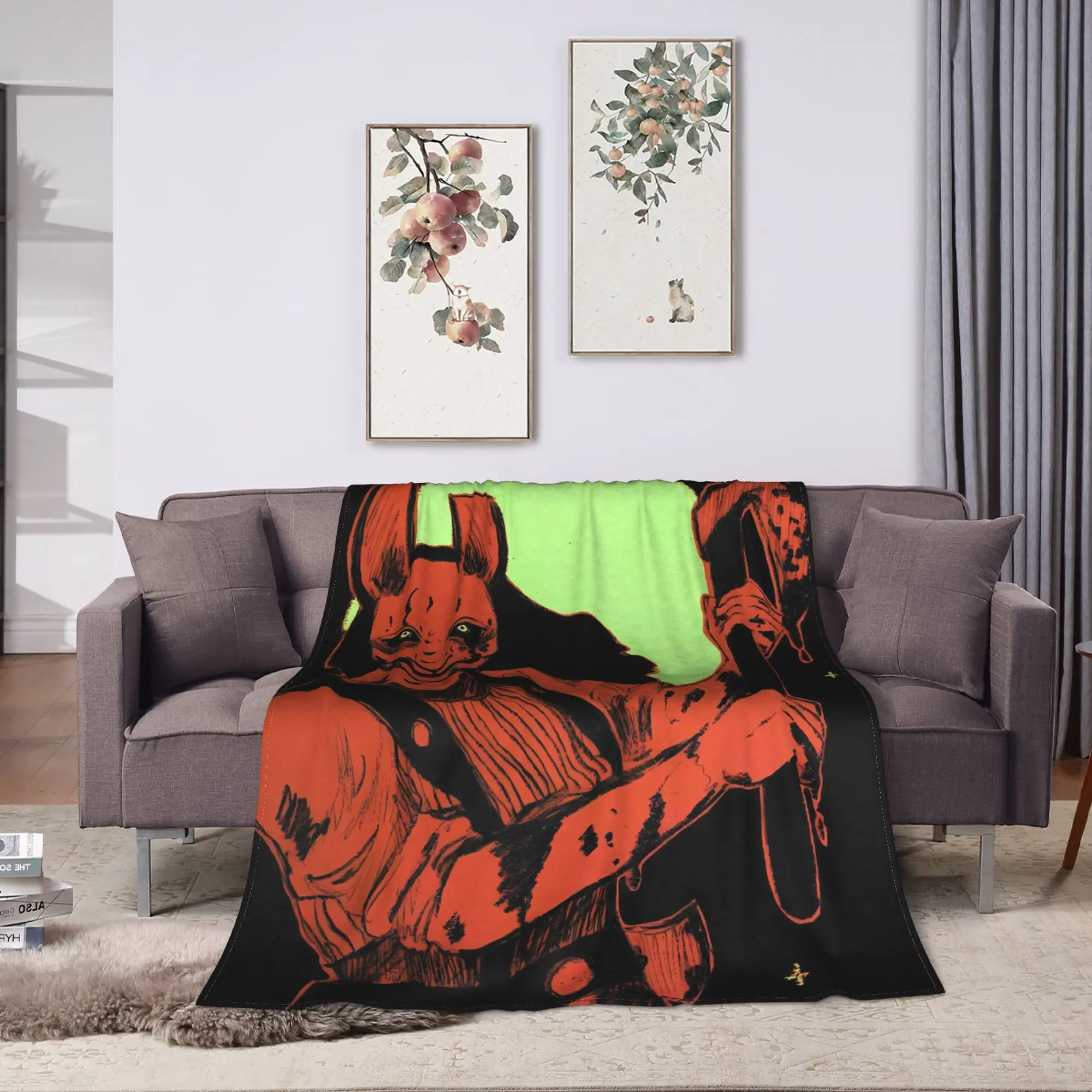 Dead by Daylights Art Flannel Blankets Autumn  Super Soft Throw Blanket for Students Home Decor Fashion Bedspread Sofa Bed Cover