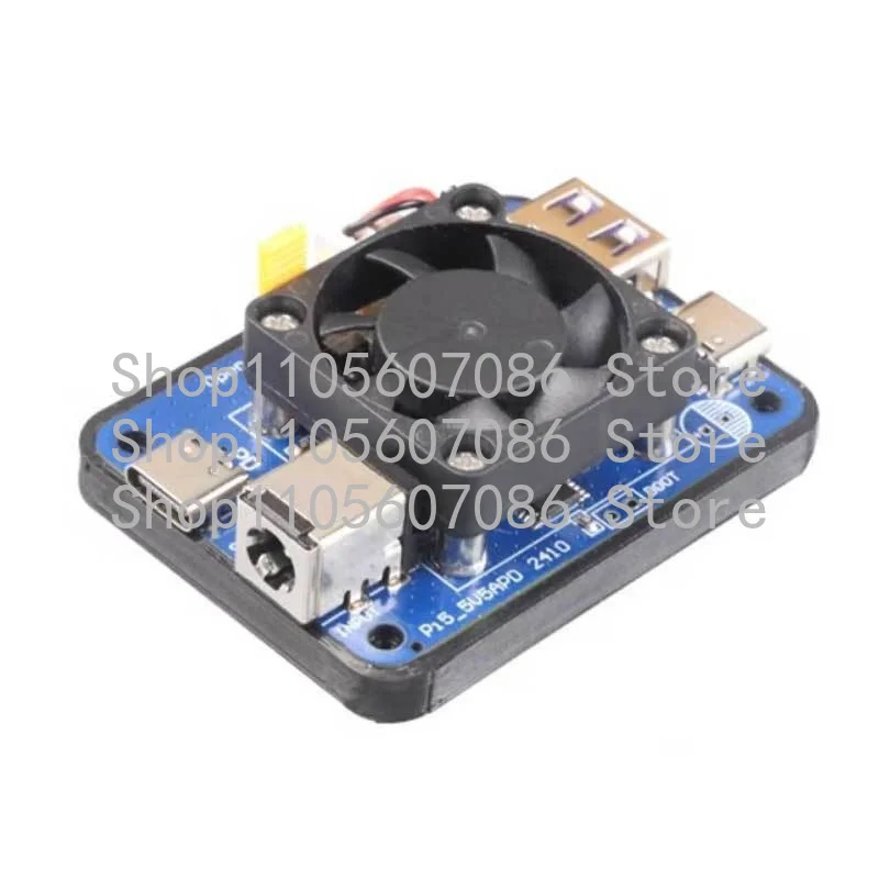 Suitable for Raspberry Pi 5 Power Module 5V5A 27W PD Induced DC USB Dual Input Wide Voltage Dual Output