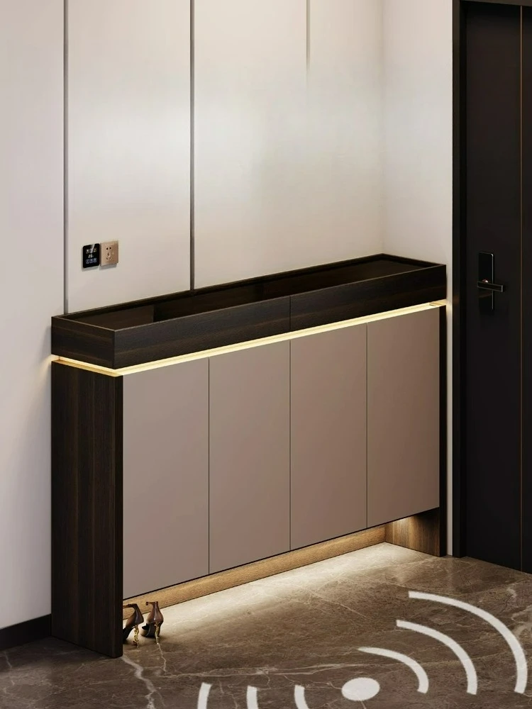 LTT Italian entrance door against the wall Large capacity multi-layer storage cabinet Household entrance shoe cabinet