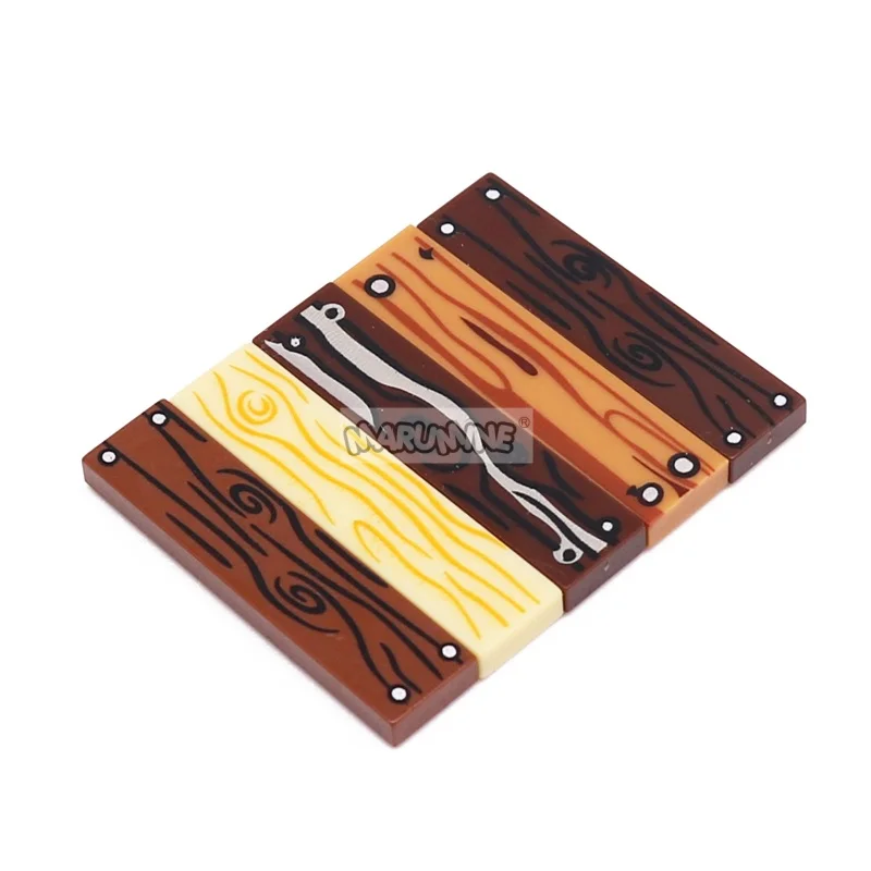 Marumine 160 peças moc piso de madeira 1x4 blocos de placa de telha placa clássica tijolos de construção idéia peças em massa 2431 26583 10638 compatível