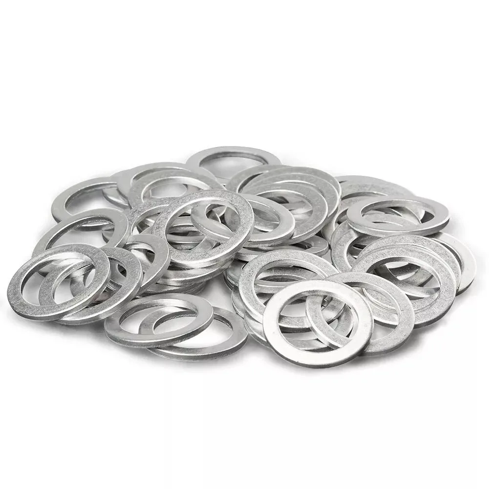 Gasket Solutions 100 Pcs Aluminum Oil Drain Washers Designed to Fit Numerous Vehicle Brands Including For MAZDA