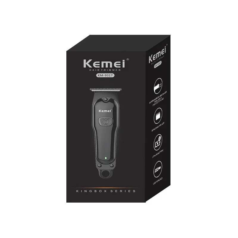 Kemei KM-9317 Stainless Steel Body Professional Facial Epilator Trimmer Electric Hair Clipper