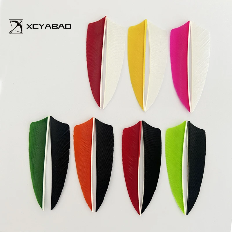 

100 шт., 3 дюйма, перья для стрел, щит для стрельбы из лука, лопасти с перьями индейки, правое крыло для стрелы, охоты по мишеням, стрельба