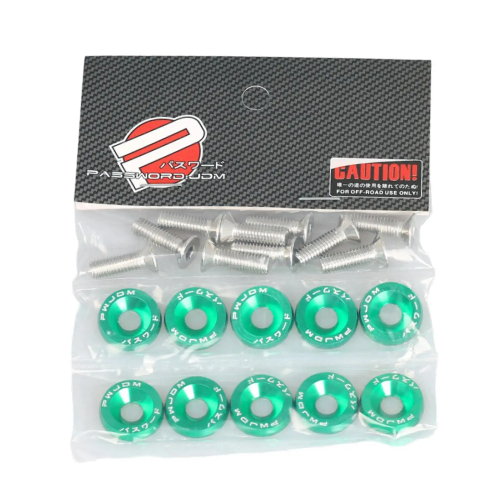 Durable Metal Fender Washer Kit M6 Stainless Screws Engine Bay Dress Up Fasteners for Car Modification