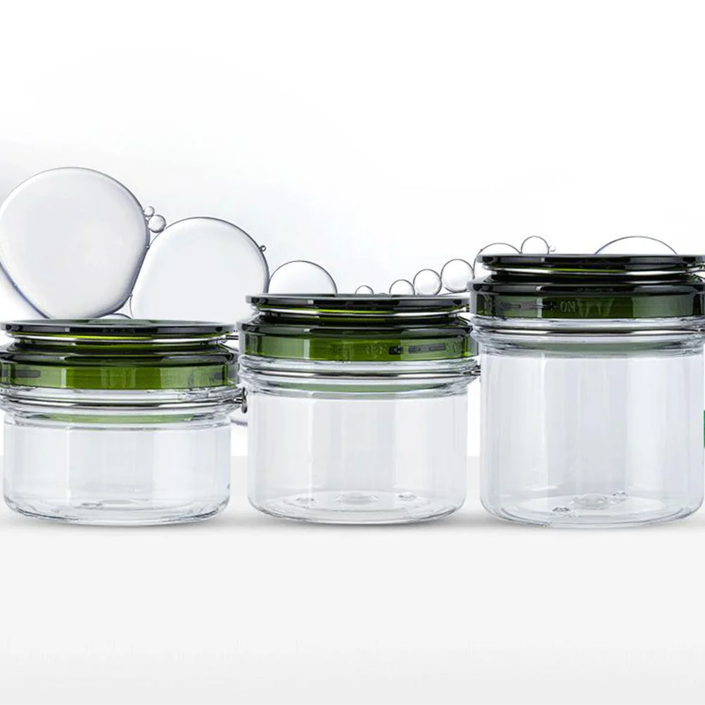 

3 Pcs Cream Mask Packaging Bottle Containers Mud Masks Jar Storage Dispenser Refillable Portable Empty Reusable Travel