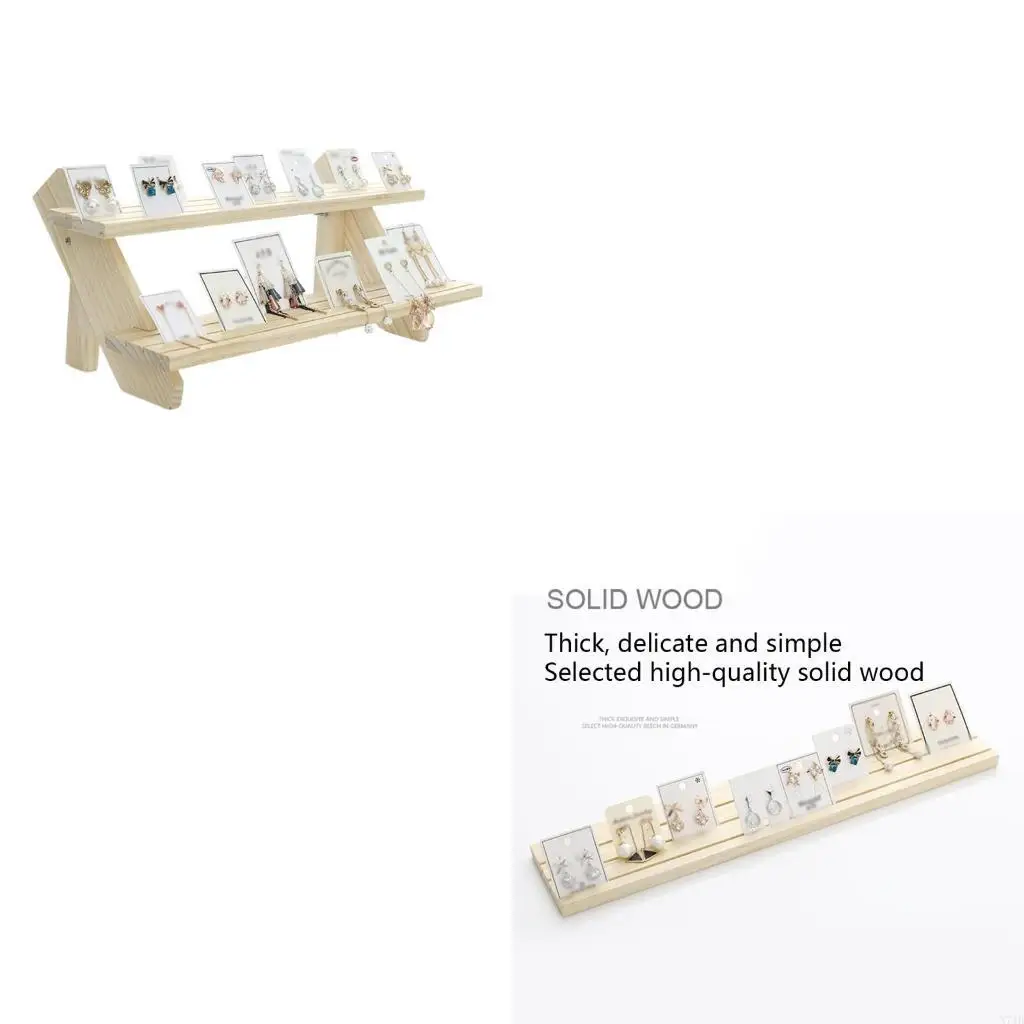 

Держатель для сережек и колец Съемная витрина Простая рамная стойка 2/3/4 уровня