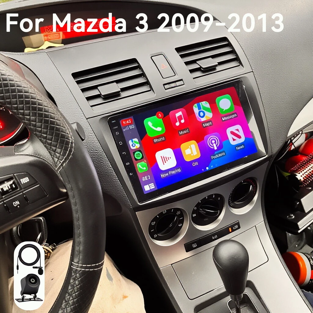 

2 Din Android 16 for Mazda 3 2009-2013 Car Radio Multimedia Player Stereo Carplay Auto Speakers Head Unit Video Audio GPS Navi