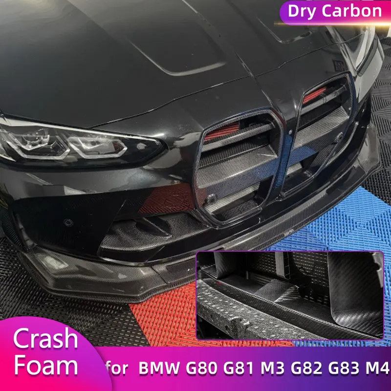 

Prepreg Dry Carbon Front Bumper Crash Foam Cover for BMW G80 G81 M3 G82 G83 M4 2021+ Car Racing Front Grill Back Foam Cover