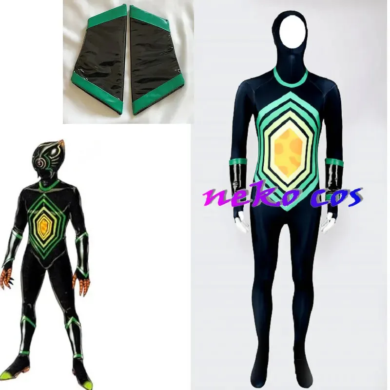 

nekocos Bakuryuu Sentai Abaranger Barmia Soldiers Gelru black Barmia bodysuit jumpsuit Cosplay Customized size