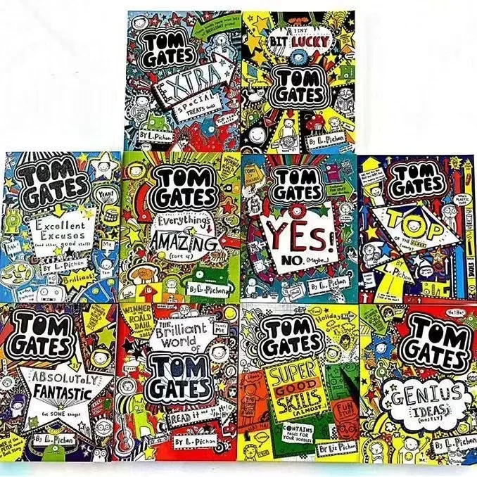 DrelyGraff Genius Tom Gates English dos Handwriting Cartoon Comic Manga Ple, 10 Cleaning Second Season